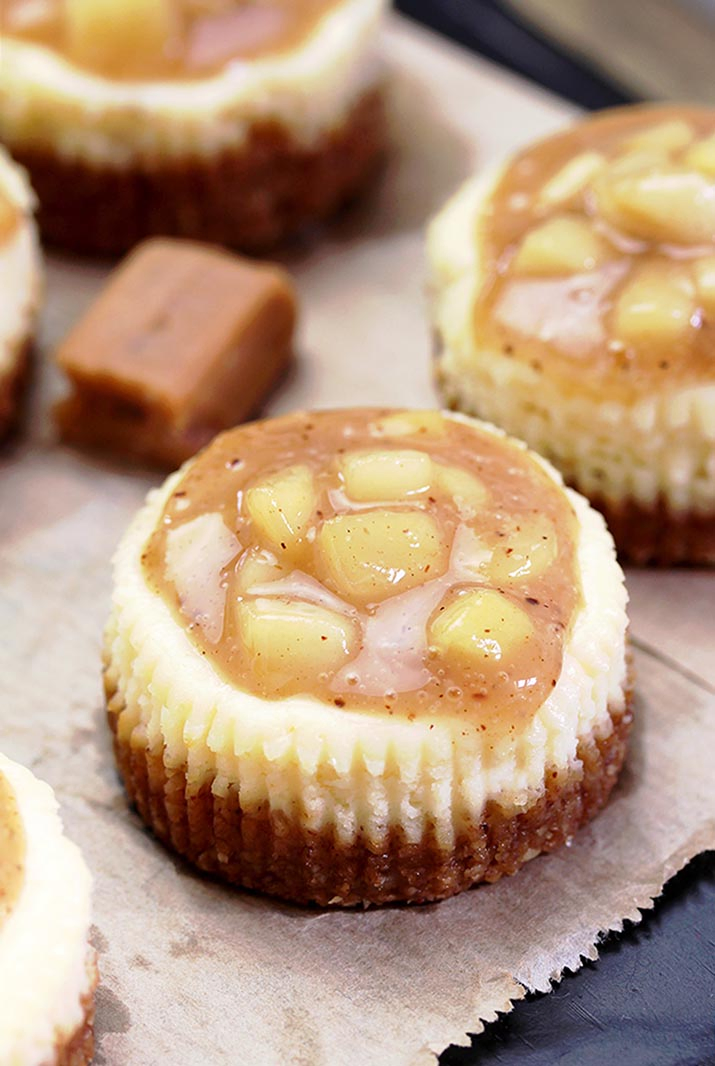 Caramel Apple Mini Cheesecake