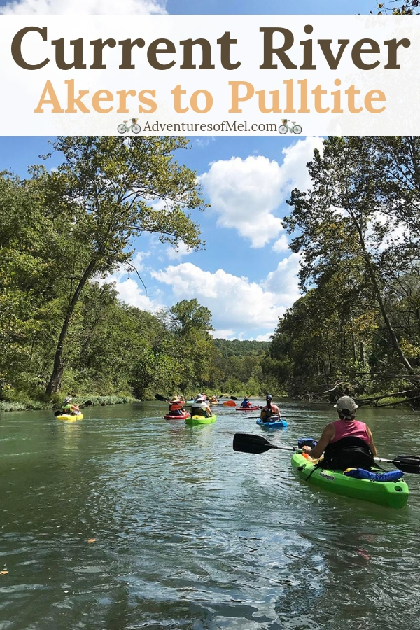float trips in Missouri on the Current River, Akers to Pulltite