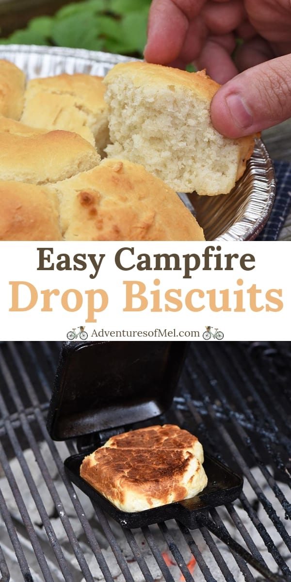 two ways to make easy Bisquick campfire drop biscuits recipe