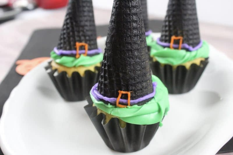 Witch Hat Cupcakes Halloween Treats
