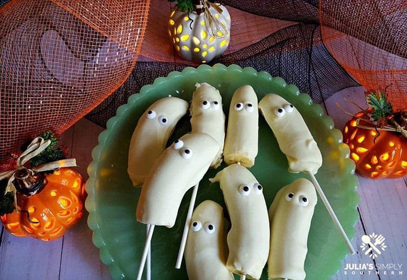 Banana Ghost Pops Halloween Treats