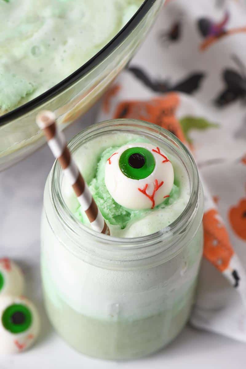 Polyjuice Potion Halloween Punch with Halloween Treats