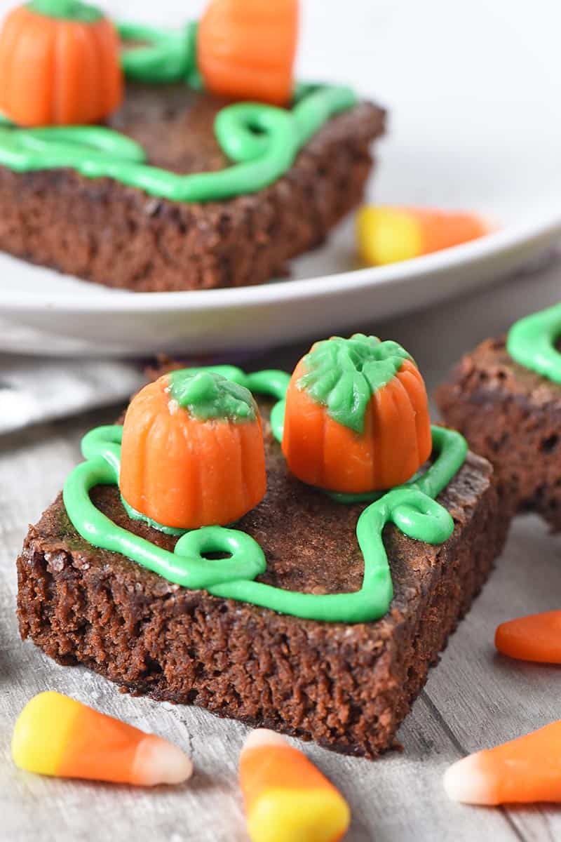 Pumpkin Patch Brownie Halloween Treats