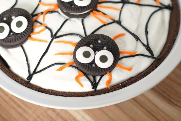 No Bake Spider Pudding Pie Easy Halloween Treats