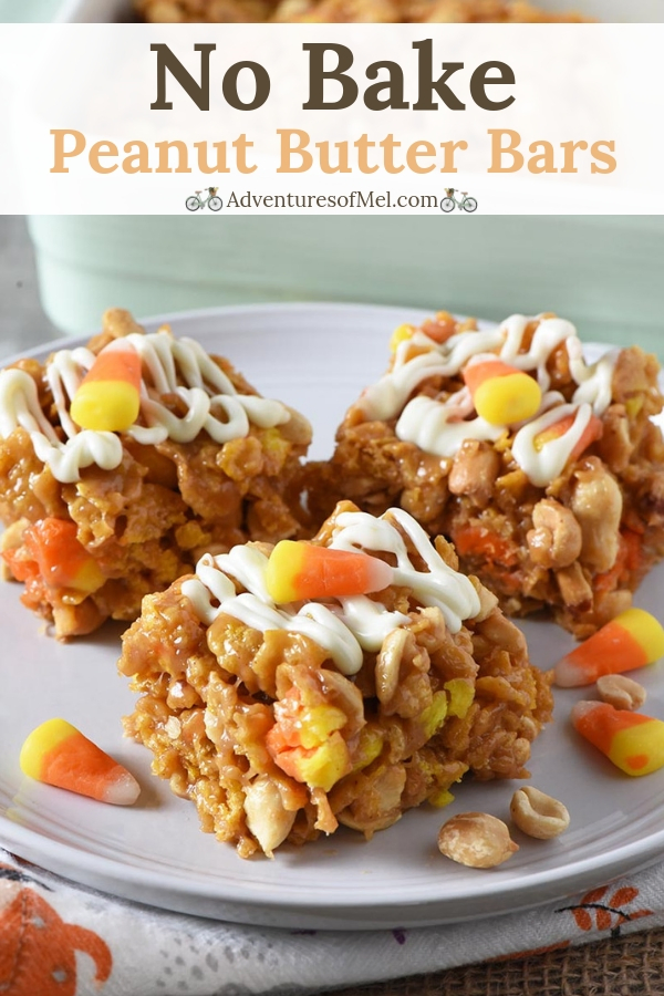 no bake peanut butter bars with candy corn and peanuts recipe