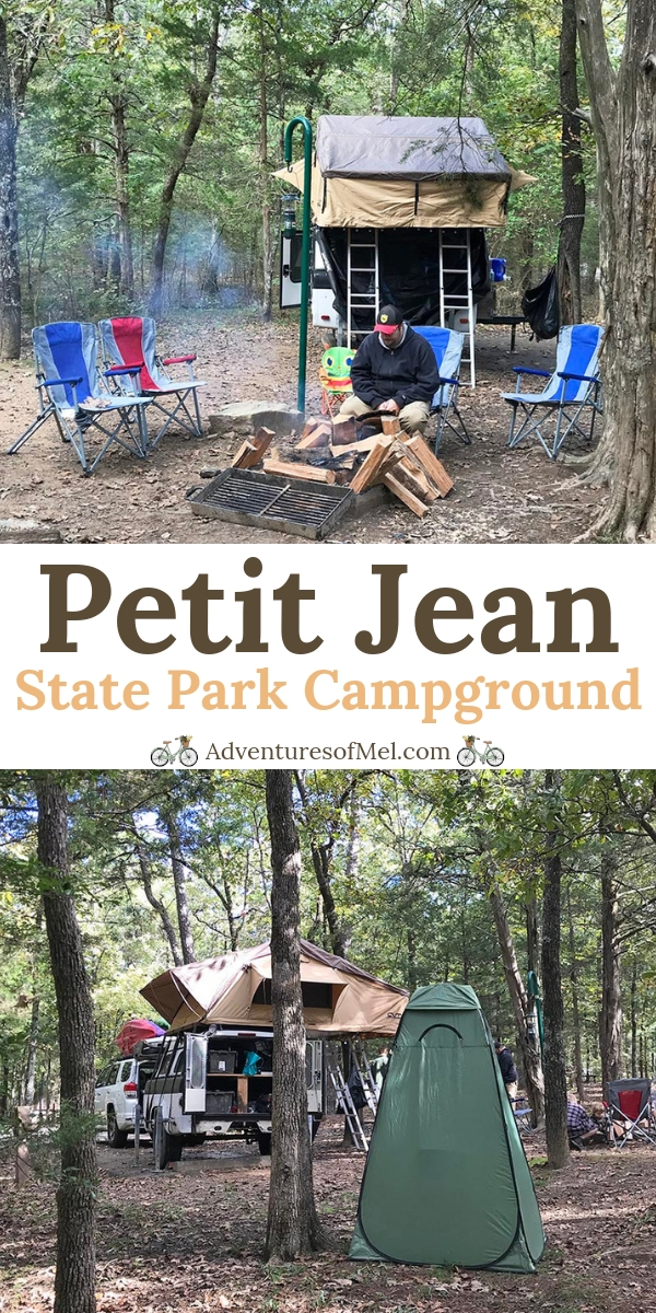 camping at Petit Jean State Park in Arkansas