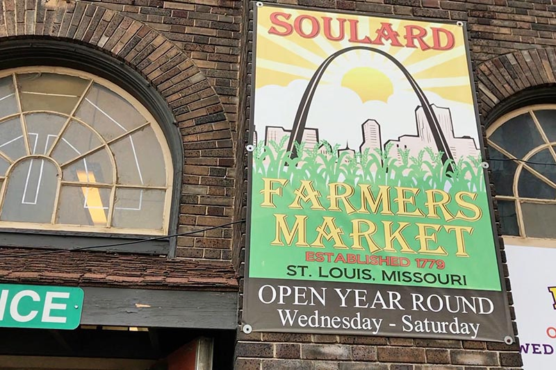 Soulard Market Sign outside the St. Louis Farmer's Market