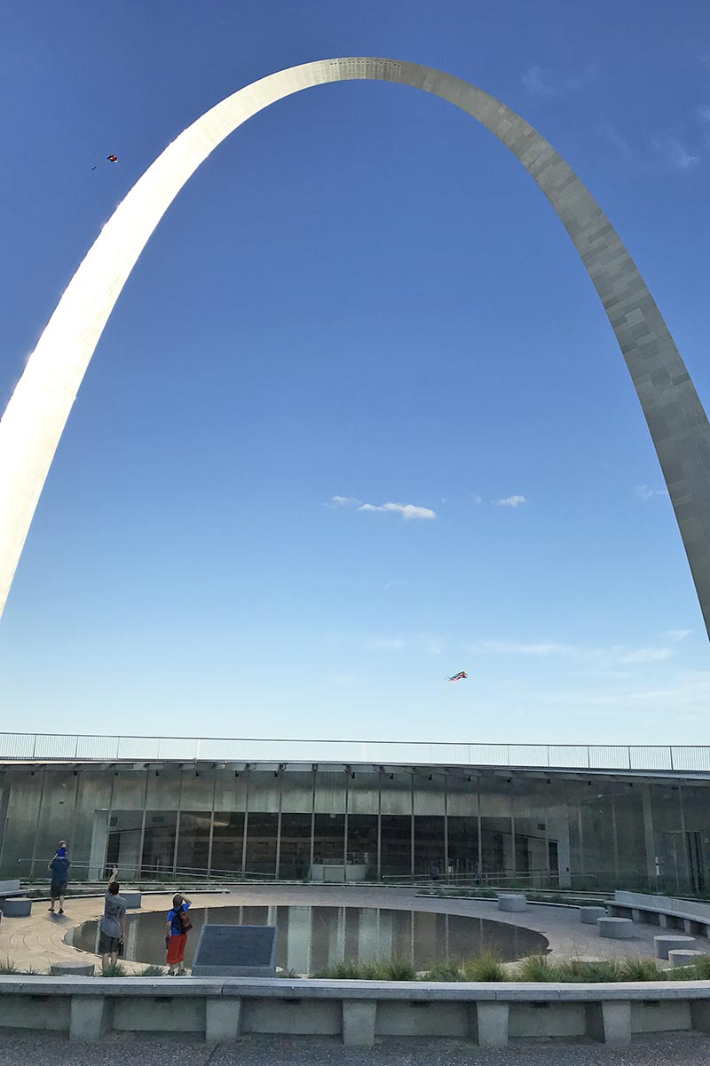 entrance to the Arch in Gateway Arch National Park, St. Louis, Missouri