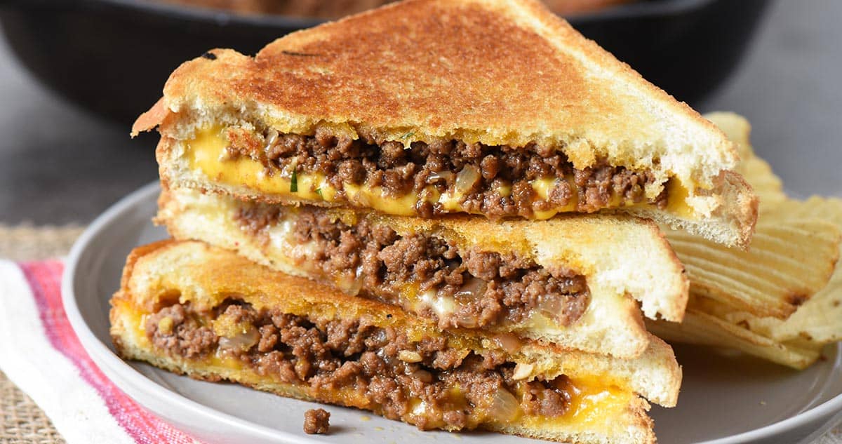 Grilled Cheese Sloppy Joes - Adventures of Mel