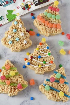 Christmas Tree Rice Krispie Treats