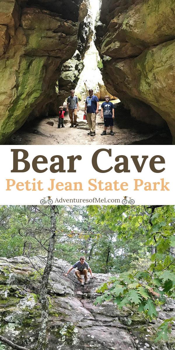 Hiking Bear Cave Trail in Petit Jean State Park