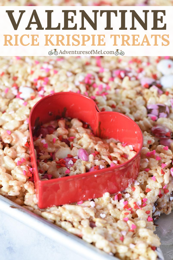 Valentine heart shaped Rice Krispie treats recipe