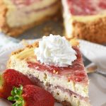 Fresh Strawberry Swirl Cheesecake