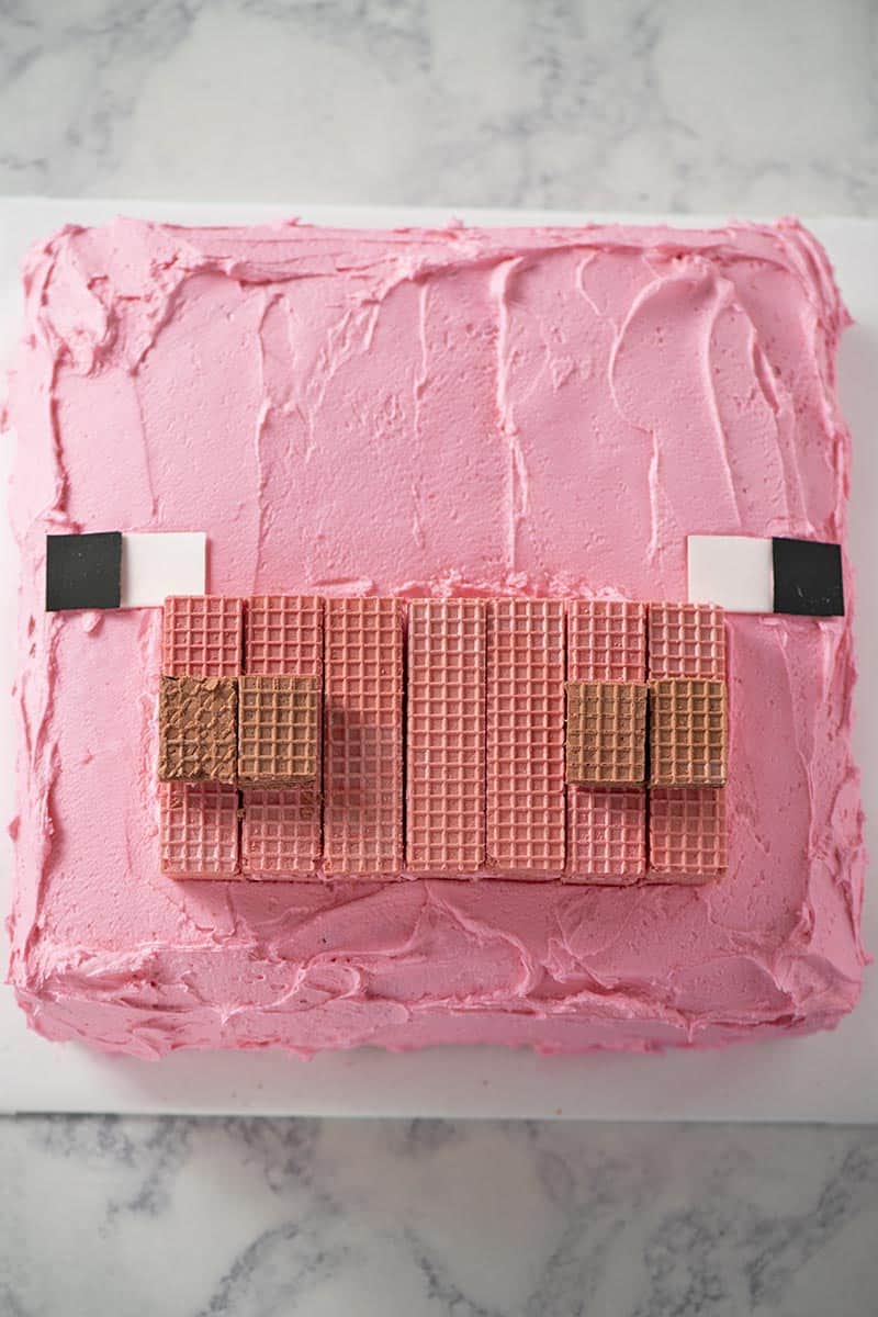 Easiest Minecraft Pig Cake Ever Adventures Of Mel