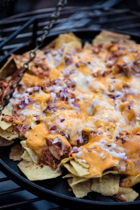 Ultimate Loaded Campfire Nachos with Chicken