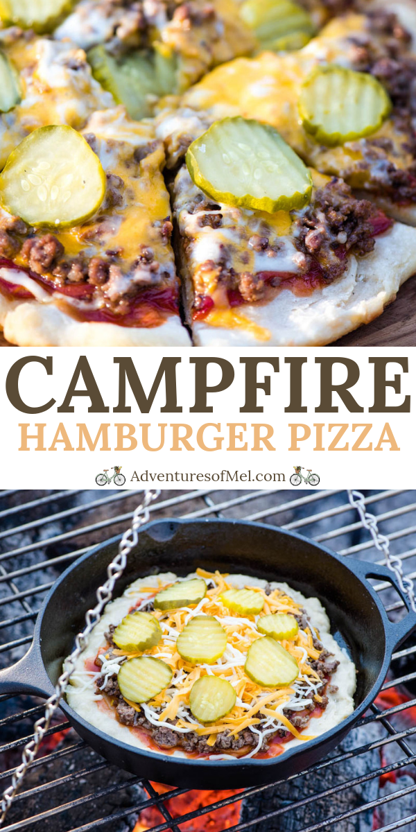 hamburger pizza on a campfire recipe