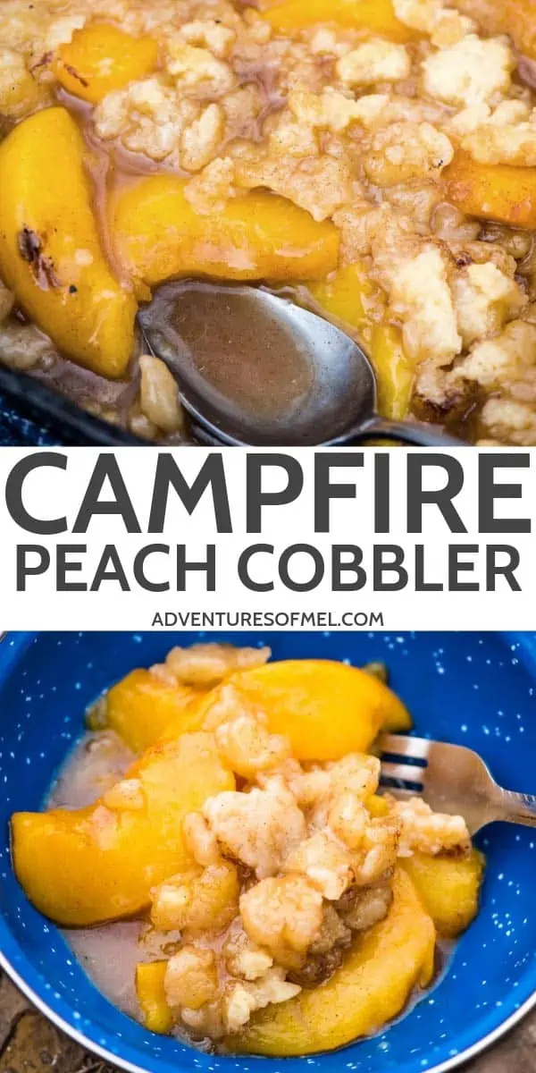 easy campfire peach cobbler recipe