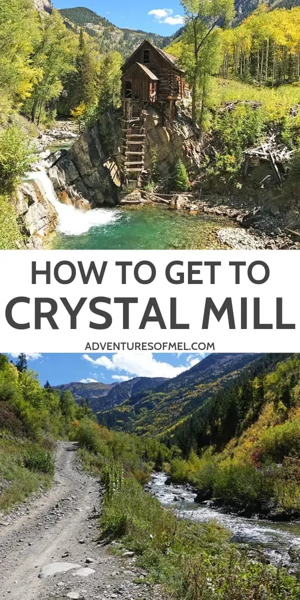 how to drive to Crystal Mill from Marble, Colorado