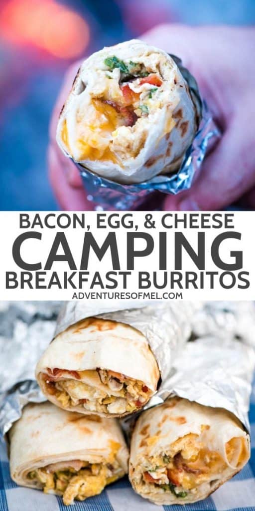 Bacon, Egg, and Cheese Camping Breakfast Burritos | Adventures of Mel