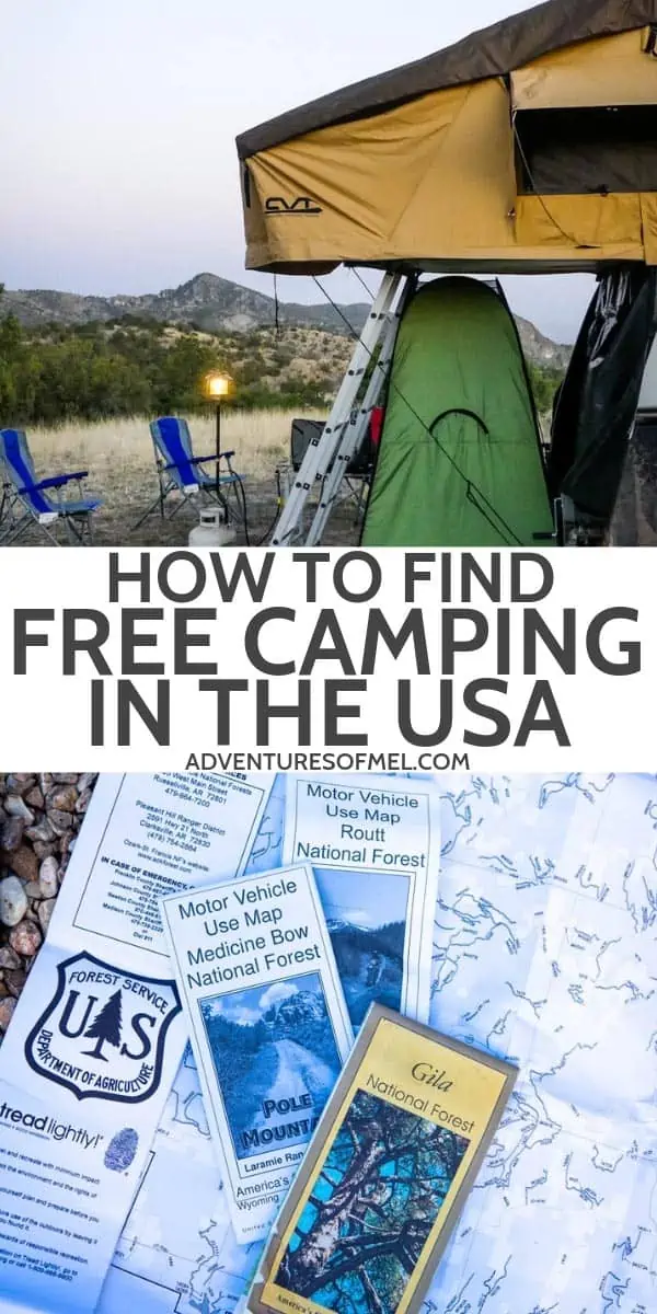 how to find the best free campsites in the USA