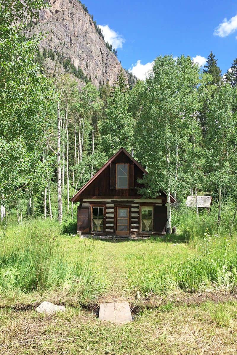 cabin with snow door in Crystal, Colorado