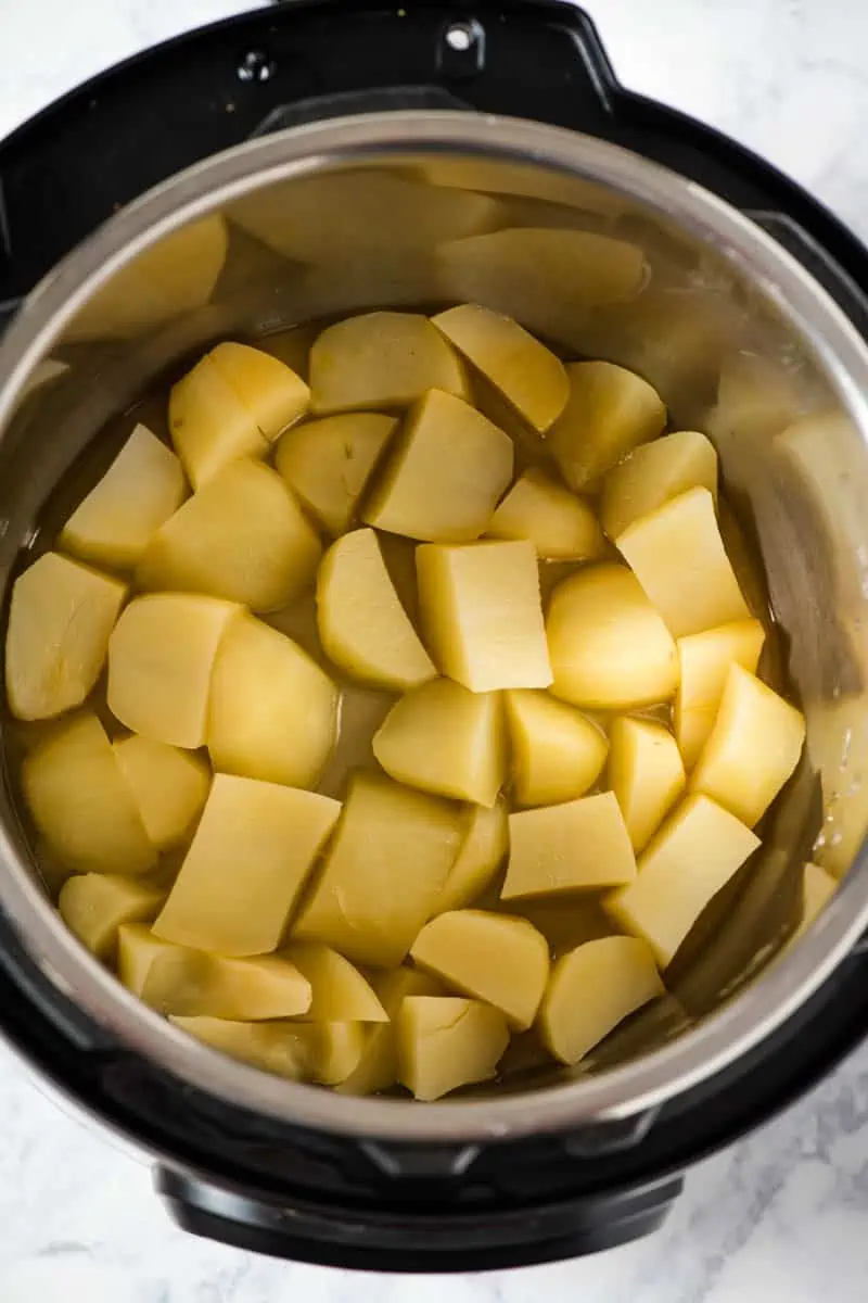 cooked potatoes in 8-quart Instant Pot