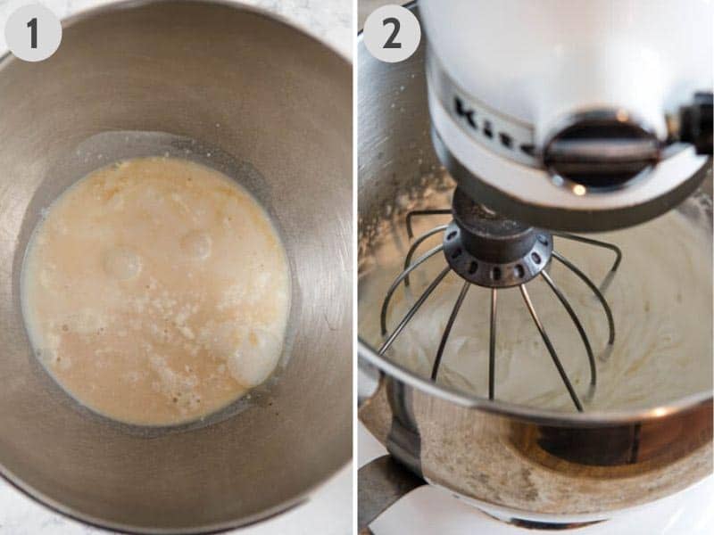 how to mix Dream Whip with KitchenAid electric mixer, in metal mixing bowl