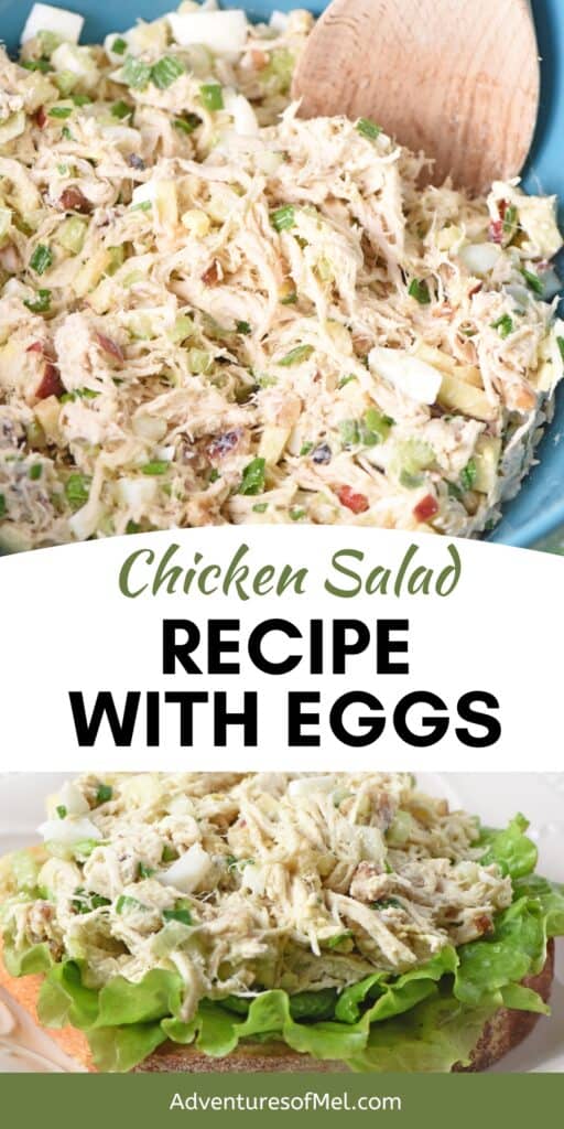 bowl full of chicken salad, chicken salad on bread with lettuce