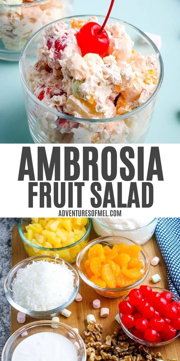 Quick and Easy Ambrosia Fruit Salad Adventures of Mel
