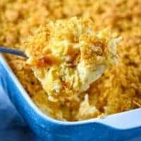 spoonful of hash brown casserole