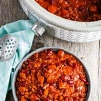 slow cooker baked beans