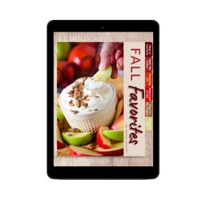 Fall Favorites eCookbook on tablet
