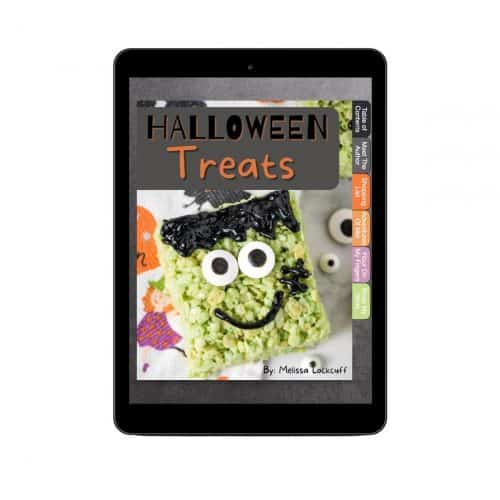 Halloween Treats Cookbook on Tablet