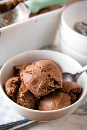 Old-Fashioned Homemade Chocolate Ice Cream