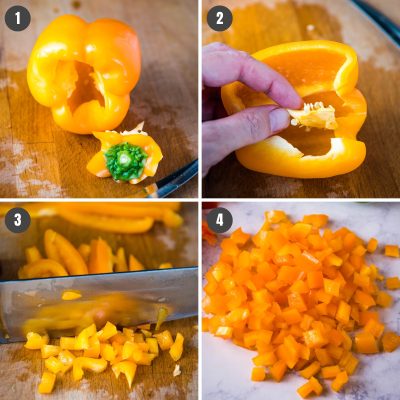 How to Cut a Pepper 4 Easy Ways - Adventures of Mel