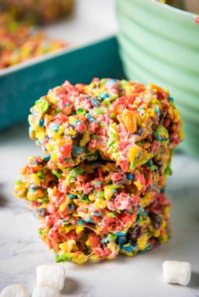 Easy Fruity Pebbles Treats Recipe in the Microwave