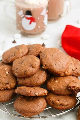15 Minute Hot Chocolate Cookies With Hot Chocolate Mix