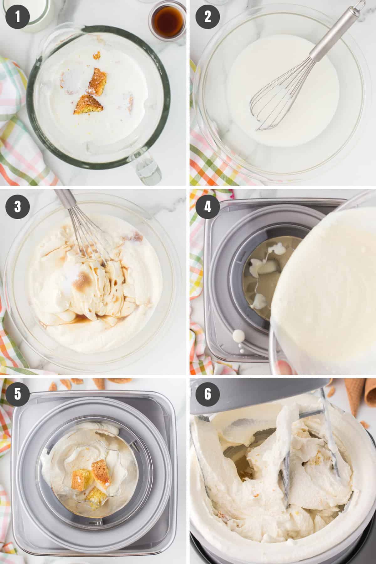 steps for how to make gooey butter cake ice cream using ice cream maker